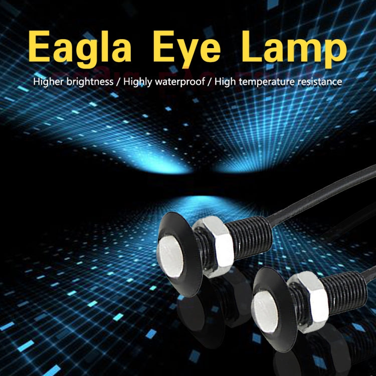 10 PCS 18mm 1.5W DC9-80V Motorcycle Eagle Eye Light Single Lens(White Light) - free shipping - PMC Jewellery - Order now!
