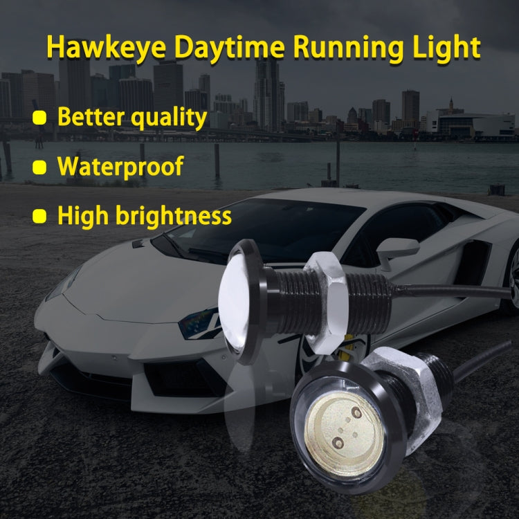 10 PCS 23mm 1.5W DC9-80V Motorcycle Eagle Eye Light Single Lens(Red Light) - Eagle Eye Lights by PMC TechLife | Online Shopping South Africa | PMC TechLife | Buy Now Pay Later Mobicred
