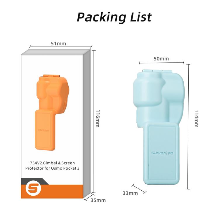 For DJI OSMO Pocket 3 Sunnylife Colorful Gimbal Cover Camera Protector Screen Protective Case(Yellow) - free shipping - PMC TechLife - Order now!