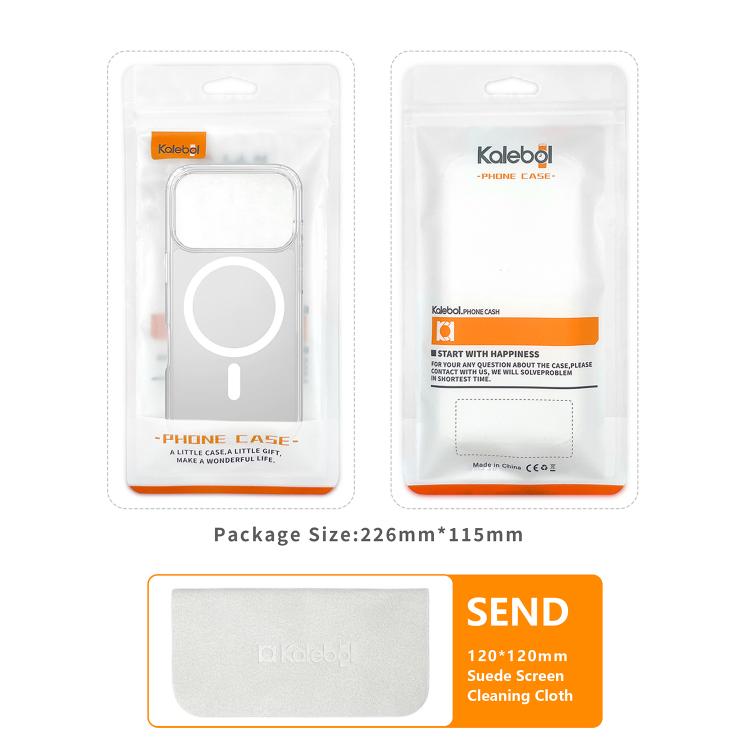 For iPhone 17 Air Kalebol Rotating Holder MagSafe PC Hybrid TPU Phone Case(Blue) - iPhone 17 Air Cases by Kalebol | Online Shopping South Africa | PMC TechLife | Buy Now Pay Later Mobicred