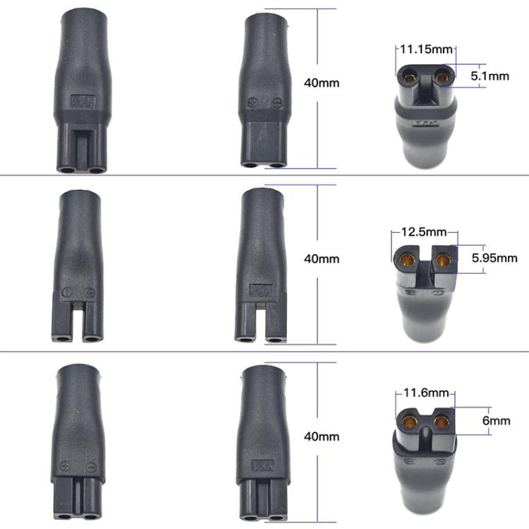 7pcs / Set DC 5.5 x 2.1mm Female to Shaver Interface Charging Adapter Converter - free shipping - PMC TechLife - Order now!