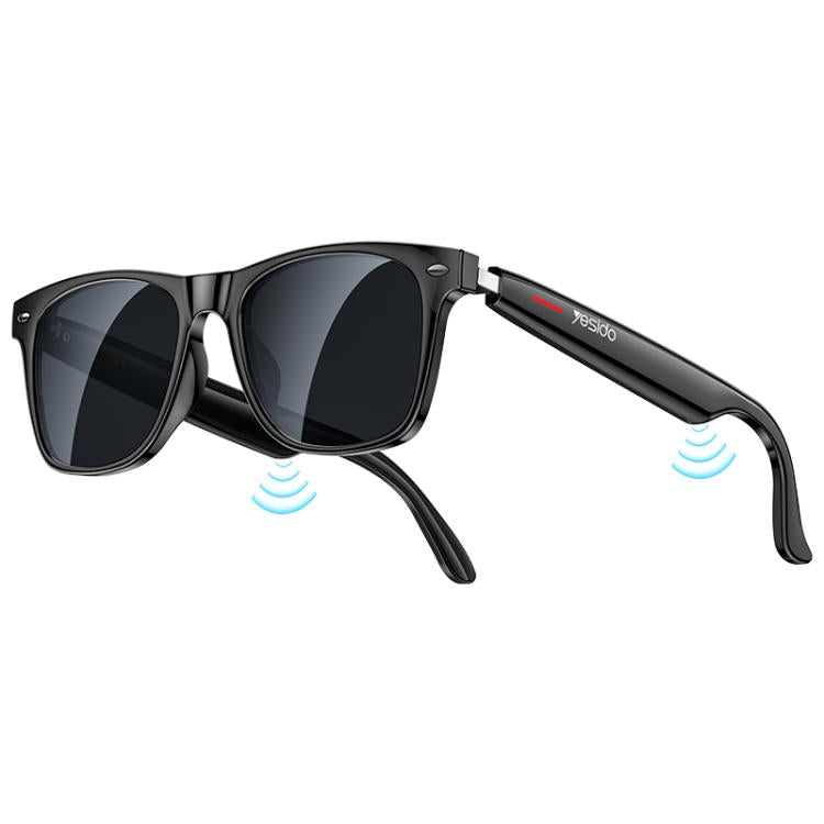 Yesido IO35 Smart Music Glasses IP54 Waterproof Support BT Call(Black) - free shipping - PMC TechLife - Order now!