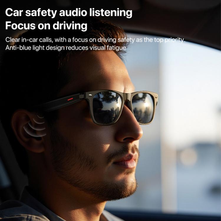 Yesido IO35 Smart Music Glasses IP54 Waterproof Support BT Call(Black) - free shipping - PMC TechLife - Order now!