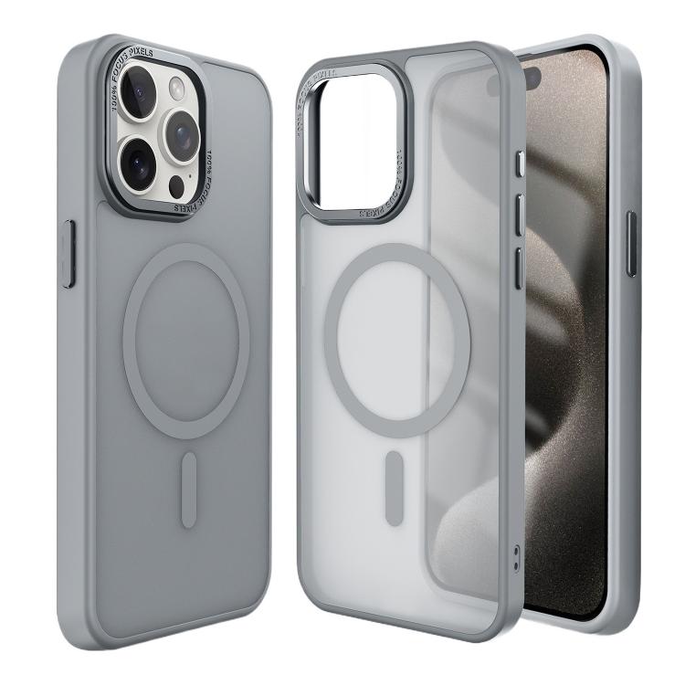 For iPhone 17 Pro Kalebol Metal Lens Frame MagSafe Frosted PC Phone Case(Black) - free shipping - PMC TechLife - Order now!
