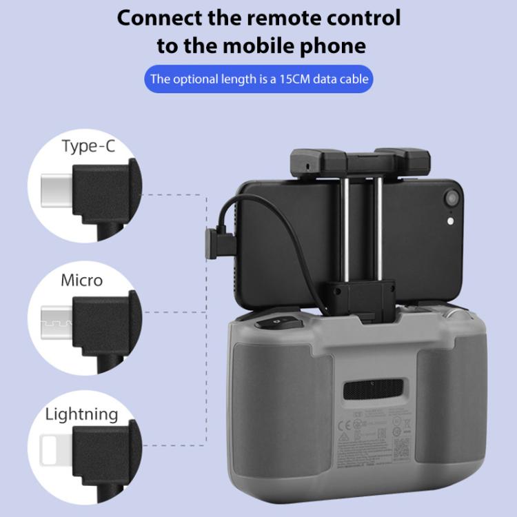 BRDRC Converting Data Cable for DJI Mini 4 Pro / Mavic 3 / Air 2 / Air 2S, Type:15cm Type-C to Android - free shipping - PMC TechLife - Order now!