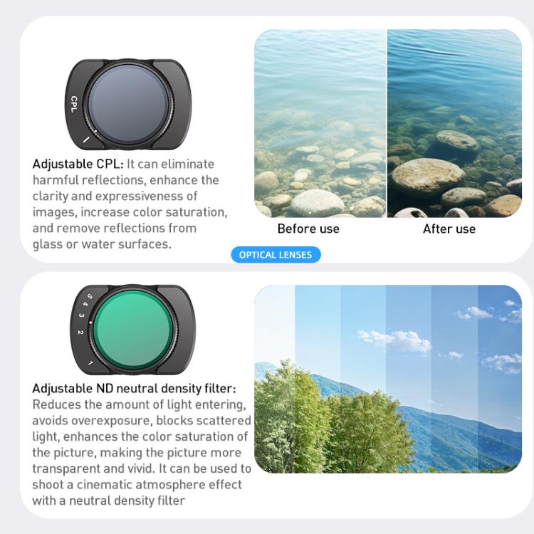 For DJI Osmo Pocket 3 Camera Lens Filter, Filter:0.72X Wide Lens - free shipping - PMC TechLife - Order now!