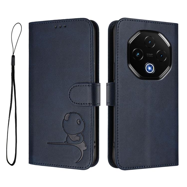 For UMIDIGI G100 Pro Litter Panda Embossing RFID Leather Phone Case with Lanyard(Blue) - free shipping - PMC TechLife - Order now!
