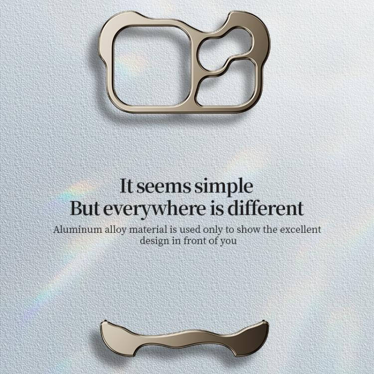 For iPhone 17 Pro Frameless Metal Corner Pad Phone Case with Lens Film(Titanium) - free shipping - PMC TechLife - Order now!