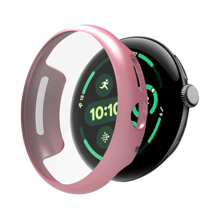 For Google Pixel Watch 3 45mm Integrated Full Coverage TPU Watch Protective Cover(Pink) - free shipping - PMC TechLife - Order now!