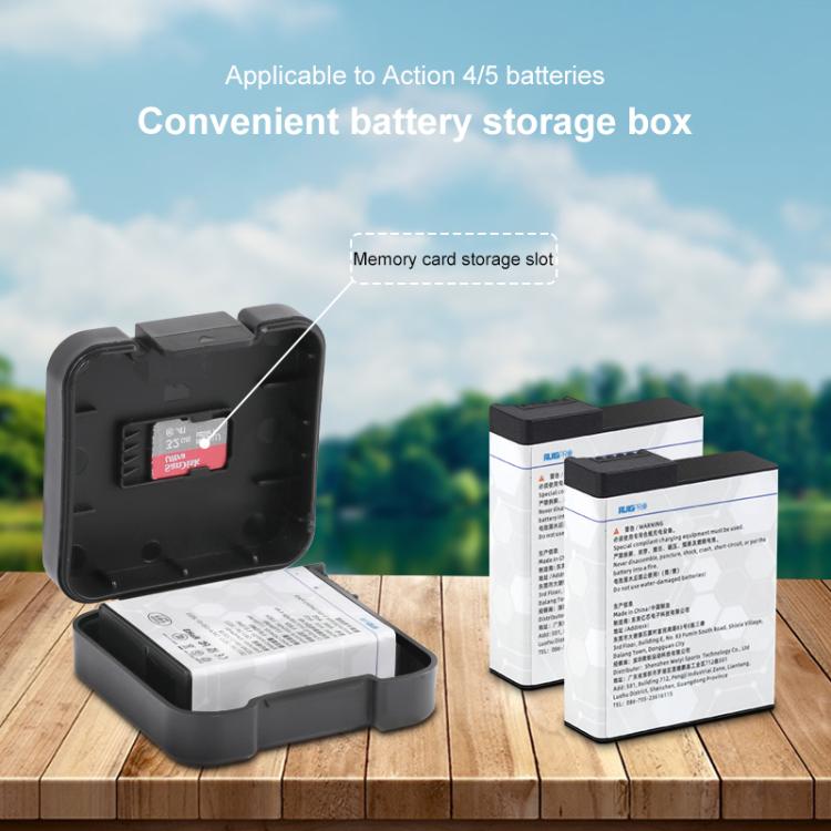 For DJI Osmo Action 5 Pro / 4 Battery & Memory Card Storage Box(Black) - free shipping - PMC TechLife - Order now!