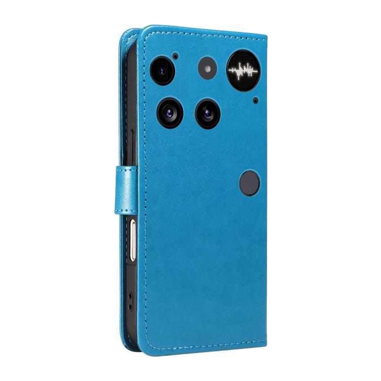 For Nothing Phone 3 Cat and Bee Embossed Flip Leather Phone Case(Blue) - free shipping - PMC TechLife - Order now!