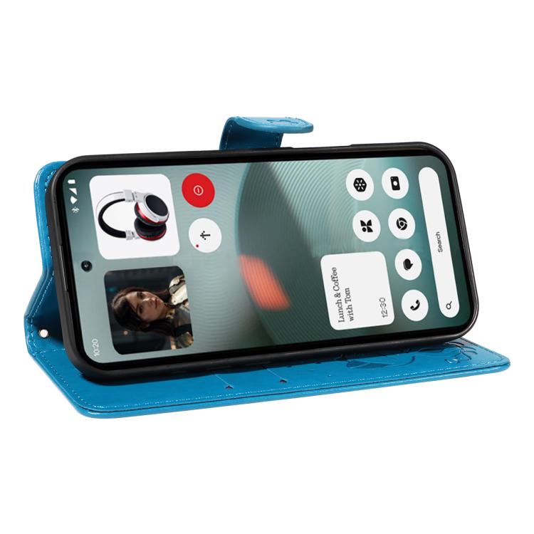 For Nothing Phone 3 Cat and Bee Embossed Flip Leather Phone Case(Blue) - free shipping - PMC TechLife - Order now!