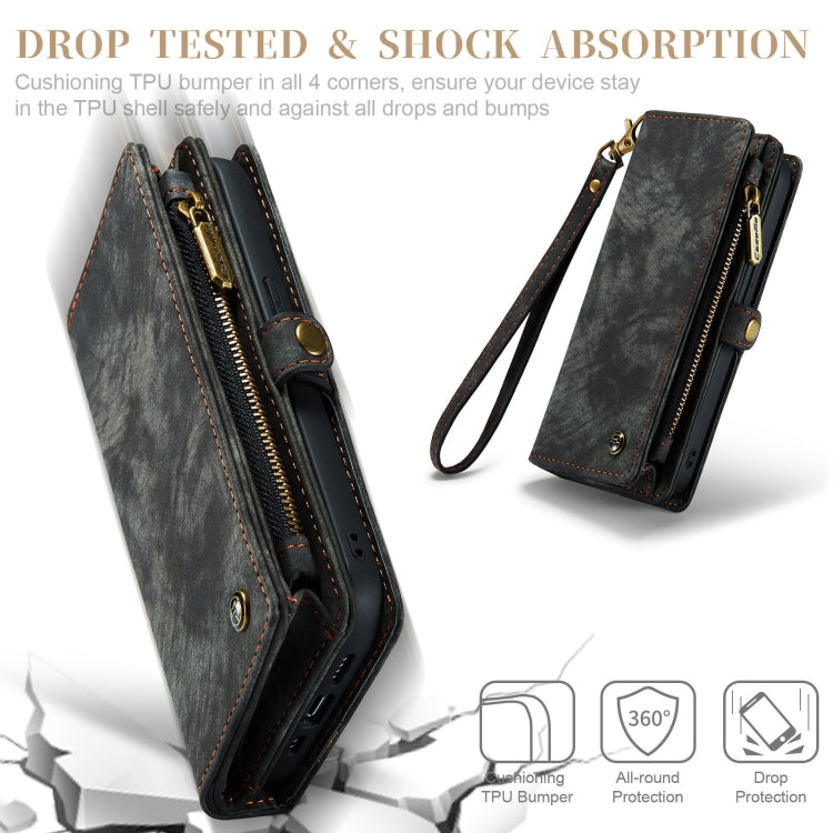 For iPhone 12 mini CaseMe-008 Detachable Multifunctional Wallet Leather Phone Case (Black) - free shipping - PMC Jewellery - Order now!