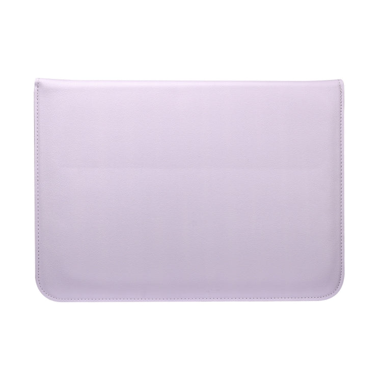 PU Leather Ultra-thin Envelope Bag Laptop Bag for MacBook Air / Pro 13 inch, with Stand Function(Light Purple) - Protective Bags by PMC Jewellery | Online Shopping South Africa | PMC Jewellery | Buy Now Pay Later Mobicred