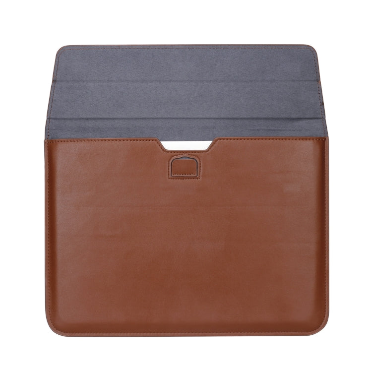 PU Leather Ultra-thin Envelope Bag Laptop Bag for MacBook Air / Pro 13 inch, with Stand Function(White) - Protective Bags by PMC Jewellery | Online Shopping South Africa | PMC Jewellery | Buy Now Pay Later Mobicred