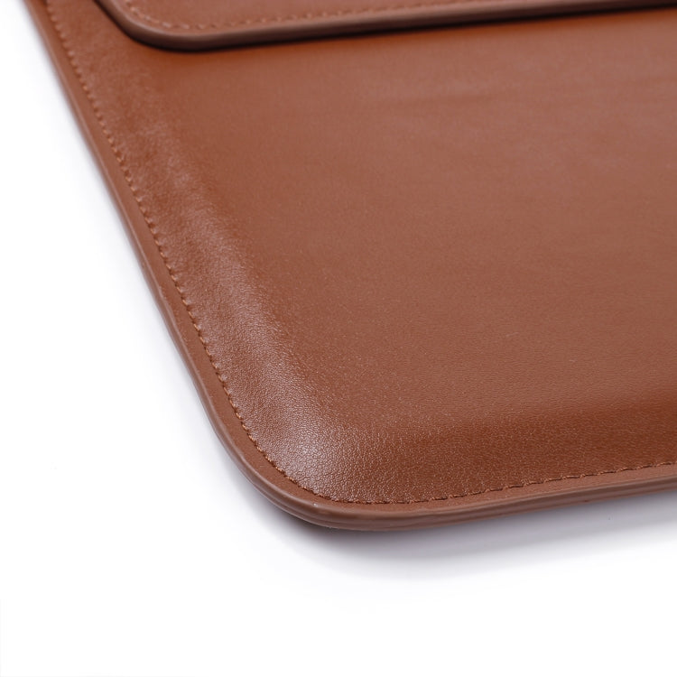 PU Leather Ultra-thin Envelope Bag Laptop Bag for MacBook Air / Pro 15 inch, with Stand Function(Tranquil Blue) - Protective Bags by PMC Jewellery | Online Shopping South Africa | PMC Jewellery | Buy Now Pay Later Mobicred