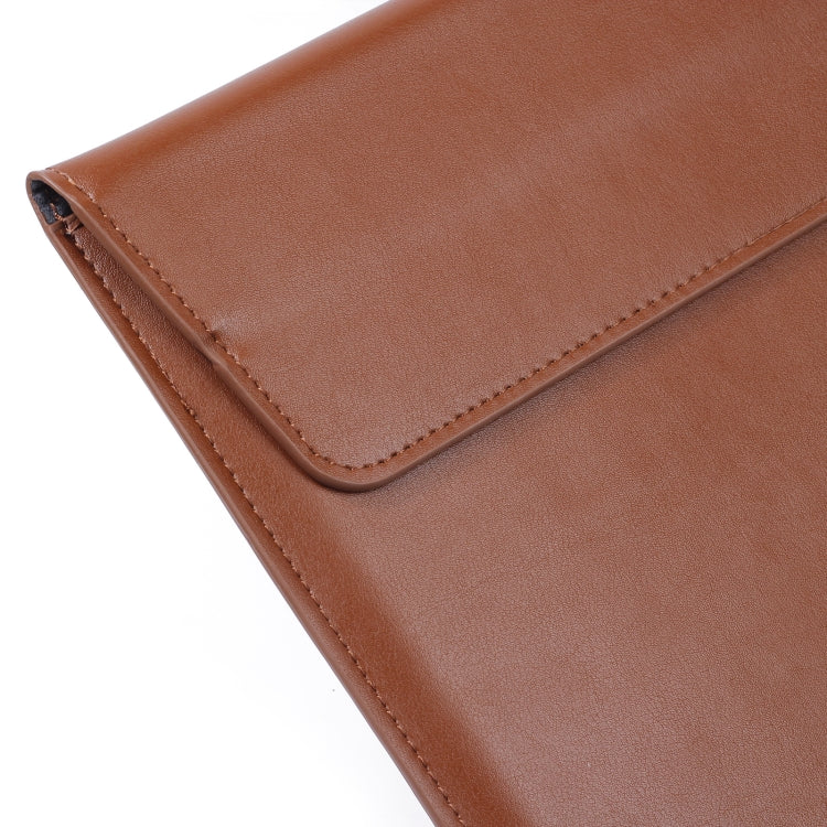 PU Leather Ultra-thin Envelope Bag Laptop Bag for MacBook Air / Pro 15 inch, with Stand Function(Mint Green) - free shipping - PMC Jewellery - Order now!