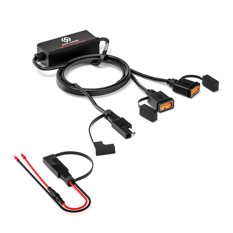 WUPP CS-1186A1 Motorcycle SAE Dual USB Fast Charging Charger - Battery Charger by WUPP | Online Shopping South Africa | PMC Jewellery