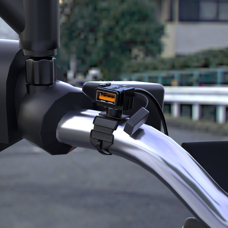 WUPP CS-1186B1 Motorcycle SAE Single USB Port Fast Charging Charger - free shipping - PMC TechLife - Order now!