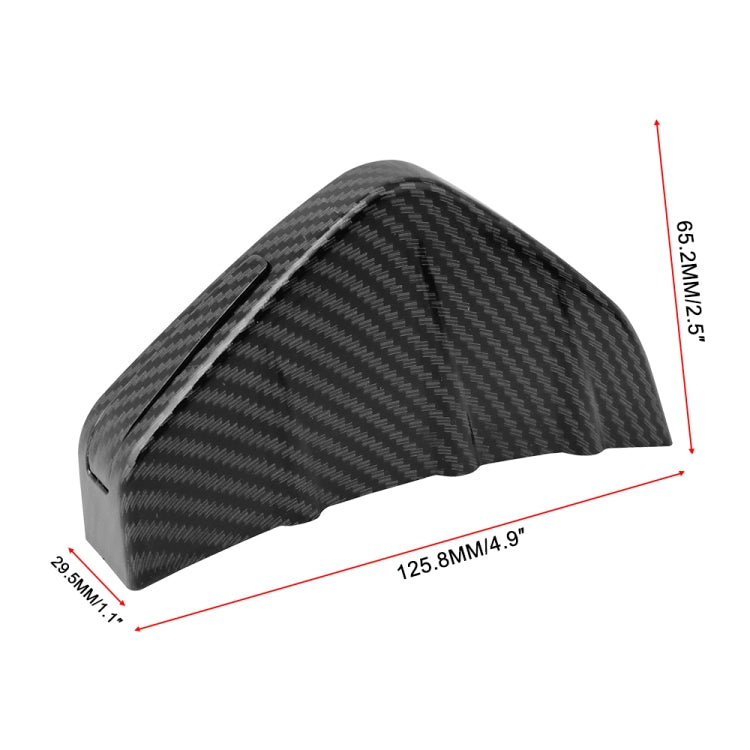 4 PCS Carbon Texture Car General Shark Fin Rear Spoiler Bumper Chassis Decoration - Bumper by PMC TechLife | Online Shopping South Africa | PMC TechLife | Buy Now Pay Later Mobicred