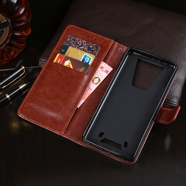 For Blackview BV6900 idewei Crazy Horse Texture Horizontal Flip Leather Case with Holder & Card Slots & Wallet(White) - More Brand by idewei | Online Shopping South Africa | PMC TechLife | Buy Now Pay Later Mobicred