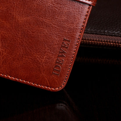 For Cubot Note 20 idewei Crazy Horse Texture Horizontal Flip Leather Case with Holder & Card Slots & Wallet(Red) - More Brand by idewei | Online Shopping South Africa | PMC Jewellery | Buy Now Pay Later Mobicred