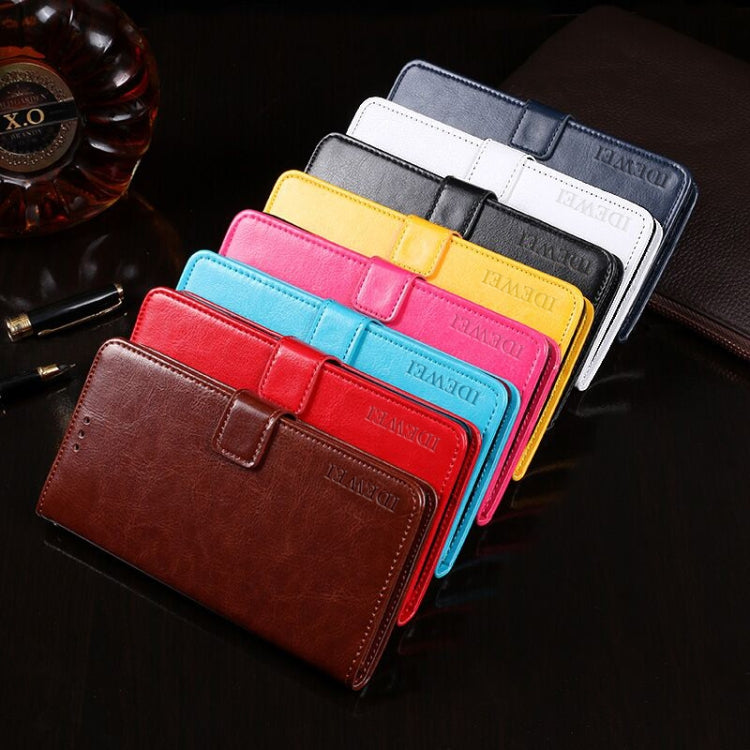 For Cubot Note 20 idewei Crazy Horse Texture Horizontal Flip Leather Case with Holder & Card Slots & Wallet(Brown) - free shipping - PMC Jewellery - Order now!