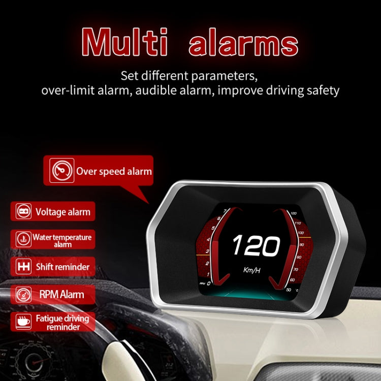 P17 Car HUD Head-up Display GPS Speed Meter Car OBD2 Fault Elimination Code - Head Up Display System by PMC TechLife | Online Shopping South Africa | PMC TechLife | Buy Now Pay Later Mobicred