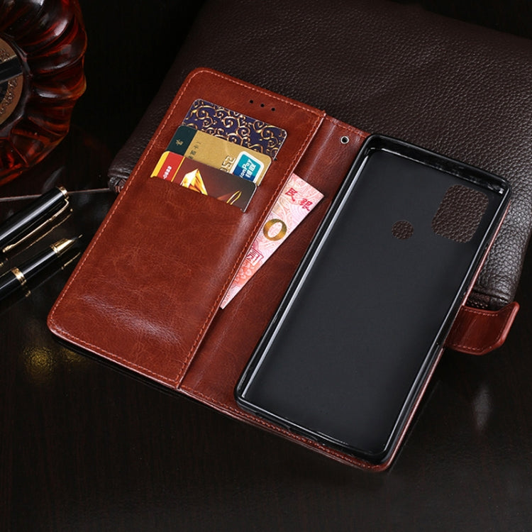 For Wiko View 5 idewei Crazy Horse Texture Horizontal Flip Leather Case with Holder & Card Slots & Wallet(White) - free shipping - PMC Jewellery - Order now!
