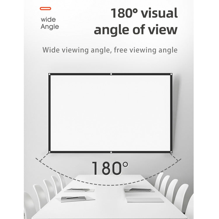 Simple Folding High Density Polyester Projector Film Curtain, Size:84 inch (4:3) Projection Area: 172x128cm - Film Curtains by PMC TechLife | Online Shopping South Africa | PMC TechLife | Buy Now Pay Later Mobicred