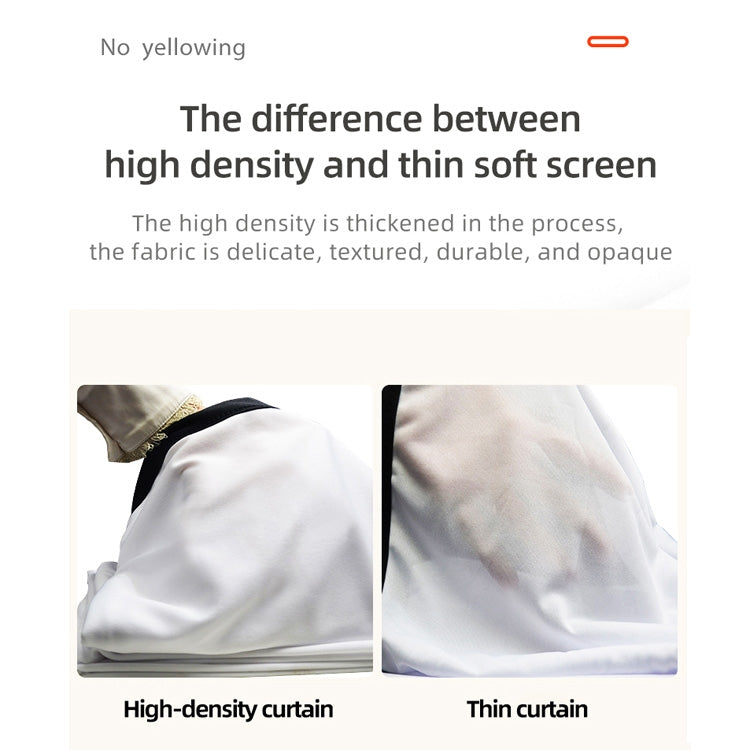 Simple Folding High Density Polyester Projector Film Curtain, Size:84 inch (4:3) Projection Area: 172x128cm - Film Curtains by PMC TechLife | Online Shopping South Africa | PMC TechLife | Buy Now Pay Later Mobicred