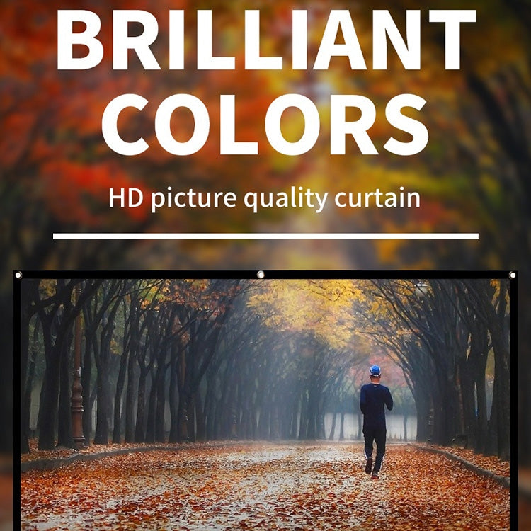 Simple Folding Thin Polyester Projector Film Curtain, Size:120 inch (16:9) Projection Area: 265 x 150cm - free shipping - PMC TechLife - Order now!