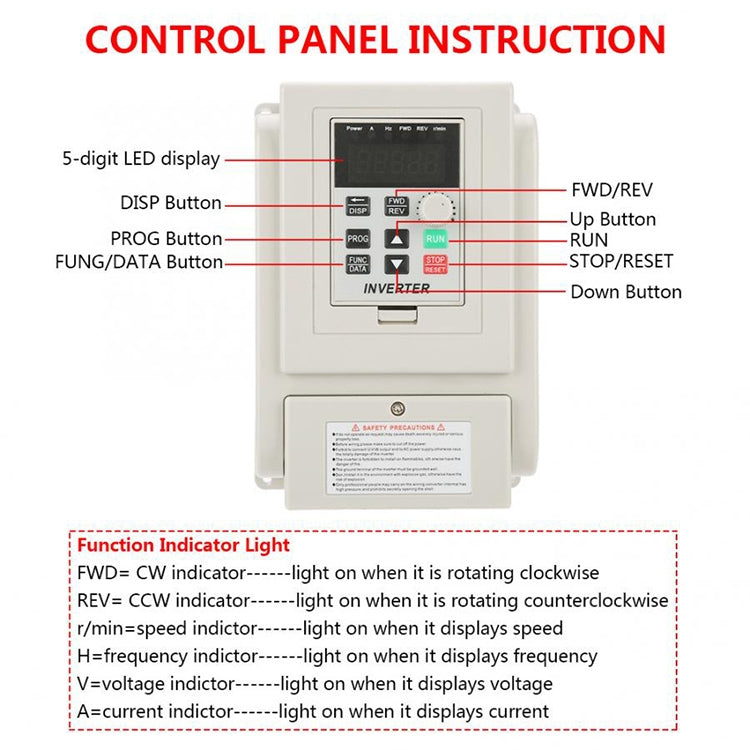 AT1-04K0X 4KW 220V Single-phase Input Three-phase Output Inverter - Relays by PMC Jewellery | Online Shopping South Africa | PMC Jewellery | Buy Now Pay Later Mobicred