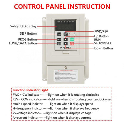 AT1-04K0X 4KW 220V Single-phase Input Three-phase Output Inverter - Relays by PMC Jewellery | Online Shopping South Africa | PMC Jewellery | Buy Now Pay Later Mobicred