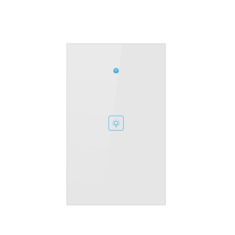 WS-US-01 EWeLink APP & Touch Control 2A 1 Gang Tempered Glass Panel Smart Wall Switch, AC 90V-250V, US Plug - Smart Socket by PMC Jewellery | Online Shopping South Africa | PMC Jewellery | Buy Now Pay Later Mobicred