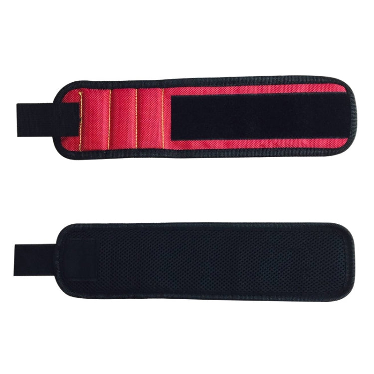 1680D Oxford Cloth Pocket Magnetic Wristband Storage Pockets Tool(Red) - free shipping - PMC TechLife - Order now!