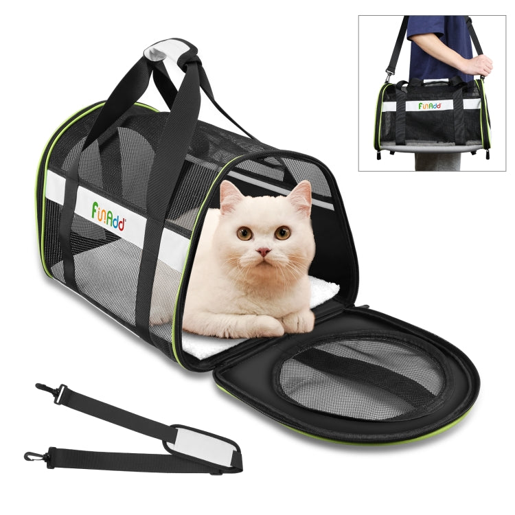 FUNADD Pet Travel Carrier Bag Shoulder Foldable Tote Bag(Grey) - Pet Storages & Bags by FunAdd | Online Shopping South Africa | PMC TechLife | Buy Now Pay Later Mobicred
