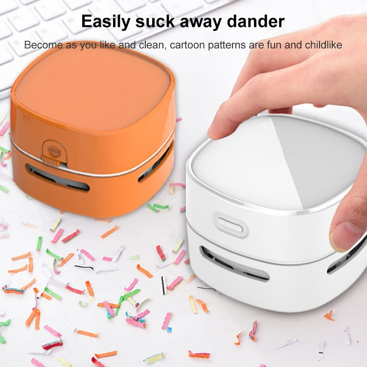 3W Hardcover Battery Style Portable Handheld Wireless Mini Desktop Vacuum Cleaner(Yellow) - Mini Vacuum Cleaner by PMC TechLife | Online Shopping South Africa | PMC TechLife | Buy Now Pay Later Mobicred