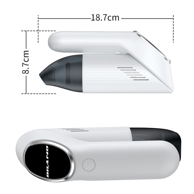 Portable Hand-held Folding Vacuum Cleaner (White) - Vacuum Cleaner by PMC Jewellery | Online Shopping South Africa | PMC Jewellery | Buy Now Pay Later Mobicred