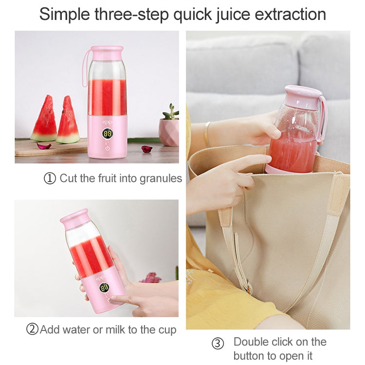 Vitamer USB Mini Portable Juicer Juice Blender Lemon Fruit Squeezers Reamers Bottle (Pink) - Electric juicers by PMC Jewellery | Online Shopping South Africa | PMC Jewellery | Buy Now Pay Later Mobicred