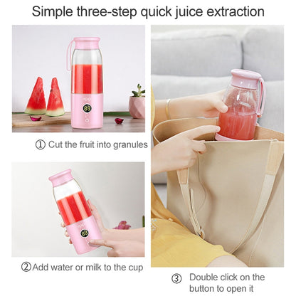 Vitamer USB Mini Portable Juicer Juice Blender Lemon Fruit Squeezers Reamers Bottle (Pink) - Electric juicers by PMC Jewellery | Online Shopping South Africa | PMC Jewellery | Buy Now Pay Later Mobicred