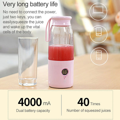 Vitamer USB Mini Portable Juicer Juice Blender Lemon Fruit Squeezers Reamers Bottle (Pink) - Electric juicers by PMC Jewellery | Online Shopping South Africa | PMC Jewellery | Buy Now Pay Later Mobicred