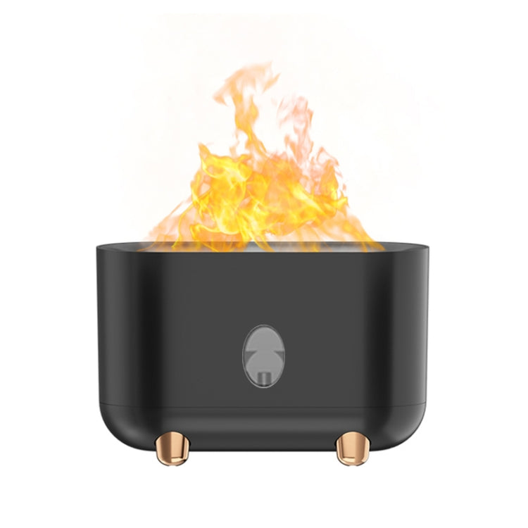 USB Simulation Flame Humidifier (Black) - free shipping - PMC TechLife - Order now!