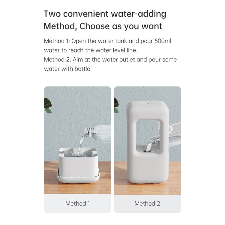 W08 Anti-Gravity Water Drop Humidifier Home Desktop Sprayer (White) - free shipping - PMC TechLife - Order now!