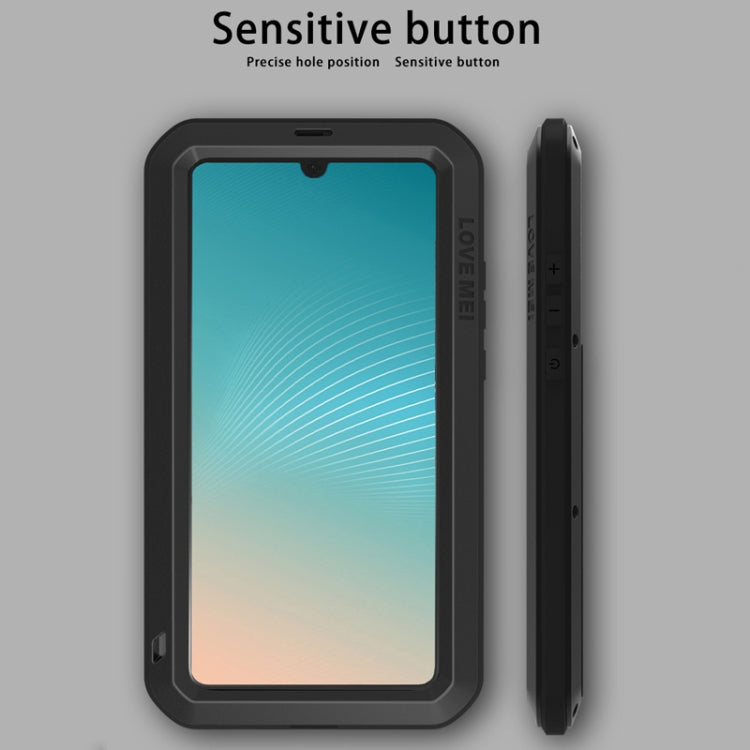 LOVE MEI Powerful Dustproof Shockproof Splashproof Metal + Silicone Combination Case for Huawei P30 Pro (Black) - Huawei Cases by LOVE MEI | Online Shopping South Africa | PMC TechLife | Buy Now Pay Later Mobicred