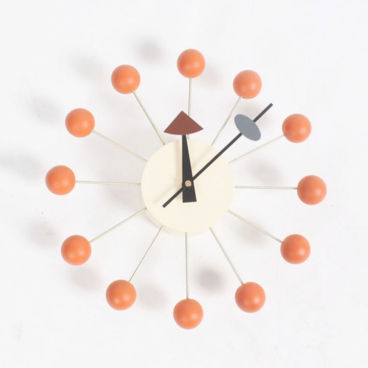 Stylish Background Minimalis Circular Balls Candy Wall Clock Creative Decoration Clock Ferris Wheel Clock(Orange) - Wall Clock by PMc TechLife | Online Shopping South Africa | PMc TechLife | Buy Now Pay Later Mobicred