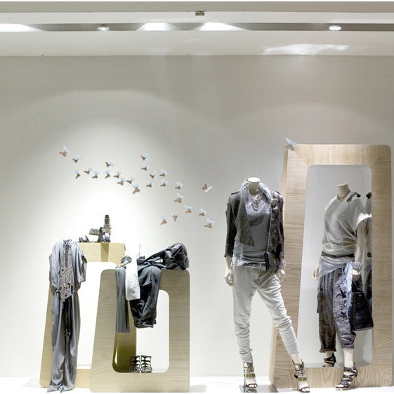 36 PCS Home Decoration Originality PC 3D Mirror Surface Butterfly Wall Paste - Decorative Mirrors by PMC TechLife | Online Shopping South Africa | PMC TechLife | Buy Now Pay Later Mobicred