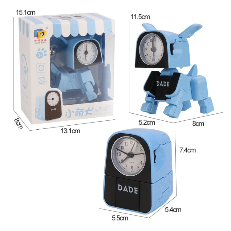 Mini Manual Child Deformation Alarm Clock Robot Toy (Pink) - Alarm Clocks by PMc TechLife | Online Shopping South Africa | PMc TechLife | Buy Now Pay Later Mobicred