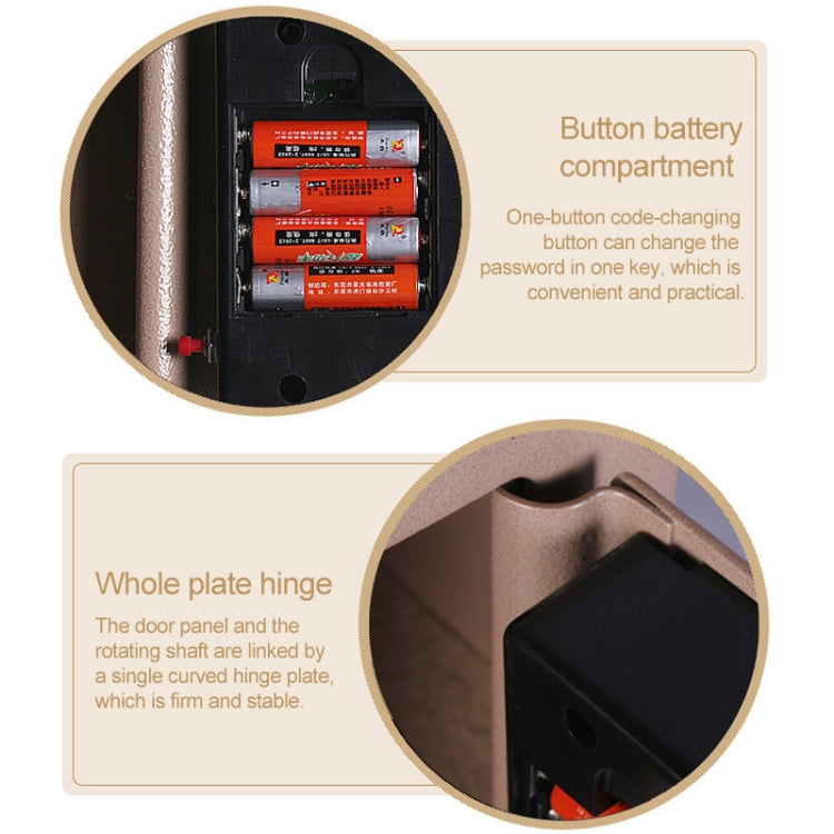 17E Home Mini Electronic Security Lock Box Wall Cabinet Safety Box with Coin-operated Function(Pink) - Safety Box by PMc TechLife | Online Shopping South Africa | PMc TechLife | Buy Now Pay Later Mobicred