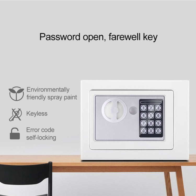 17E Home Mini Electronic Security Lock Box Wall Cabinet Safety Box with Coin-operated Function(Pink) - Safety Box by PMc TechLife | Online Shopping South Africa | PMc TechLife | Buy Now Pay Later Mobicred